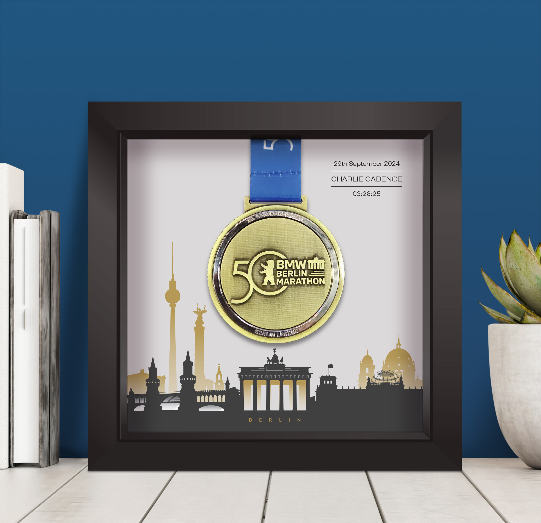 Berlin Marathon Medal Frame