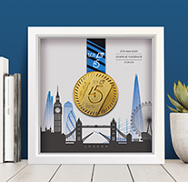London Marathon Personalised medal frame thumbnail