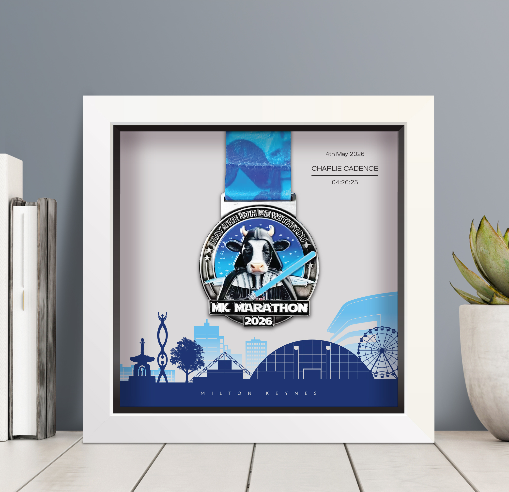 MK Marathon medal frame