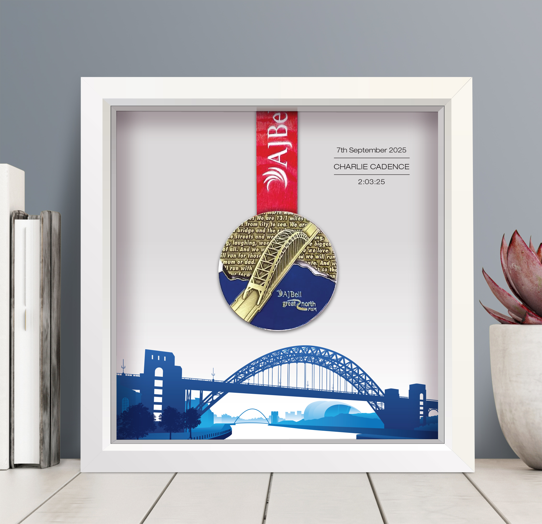 Great North Run Medal frame