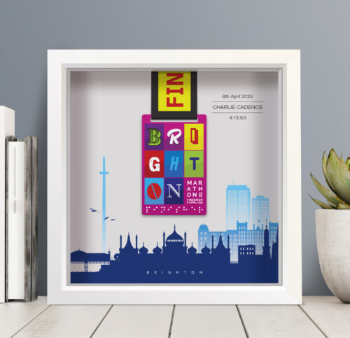 Brighton marathon medal frame