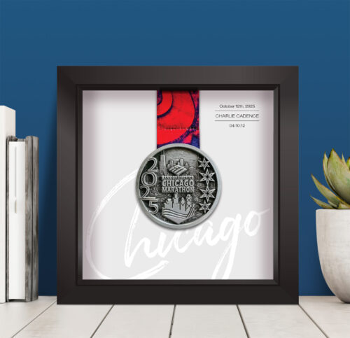 Chicago Marathon medal frame