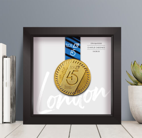 London Marathon medal frame