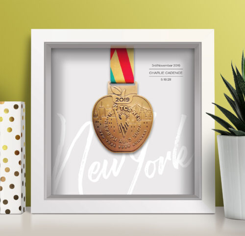 New York Marathon Personalised Medal Frame