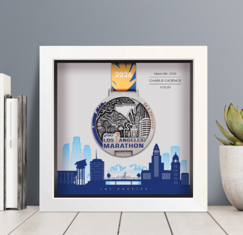 LA Marathon Medal frame