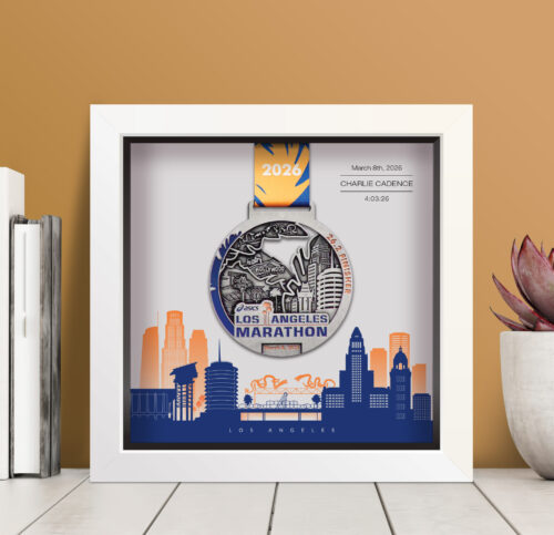 LA Marathon Medal frame