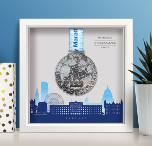 Belfast Marathon medal frame