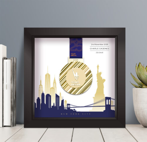 New York City Marathon medal frame