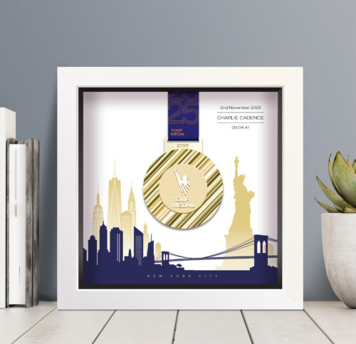 New York City Marathon medal frame