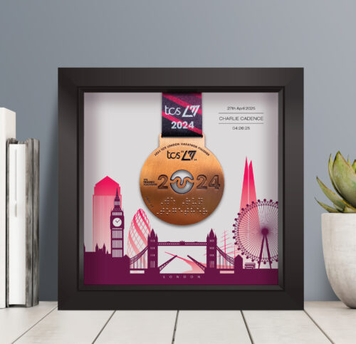 London Marathon medal frame