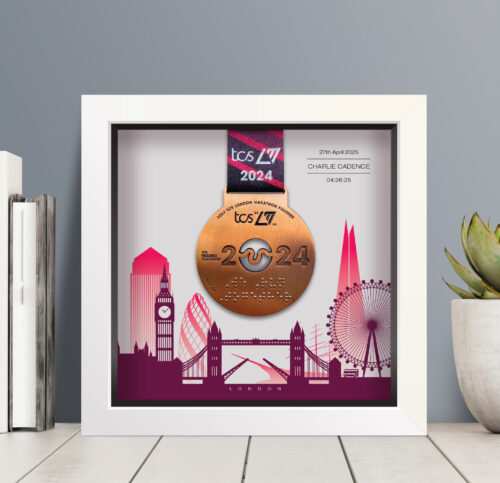 London Marathon medal frame