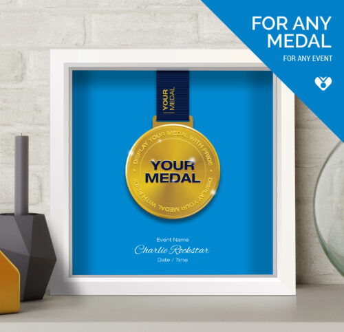 Plain Blue Medal Frame