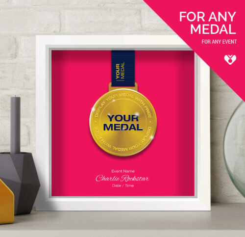Plain Pink Medal Frame