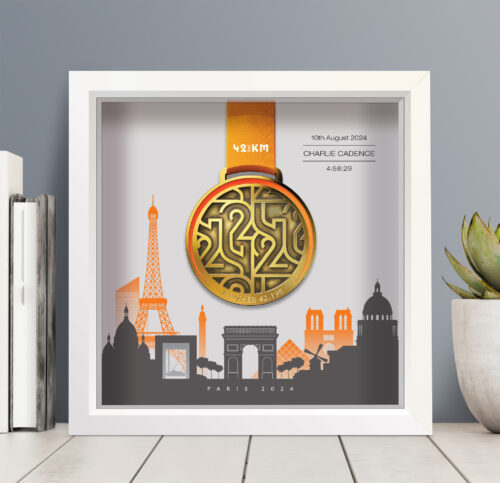 Paris Marathon Pour Tous Personalised Medal Frame