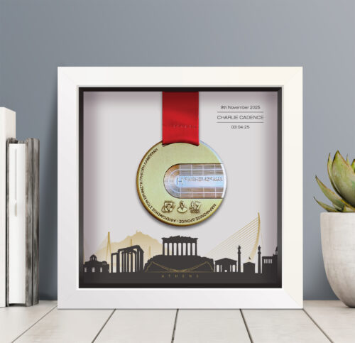 Athens Marathon Medal frame