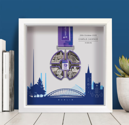 Dublin Marathon medal frame 25
