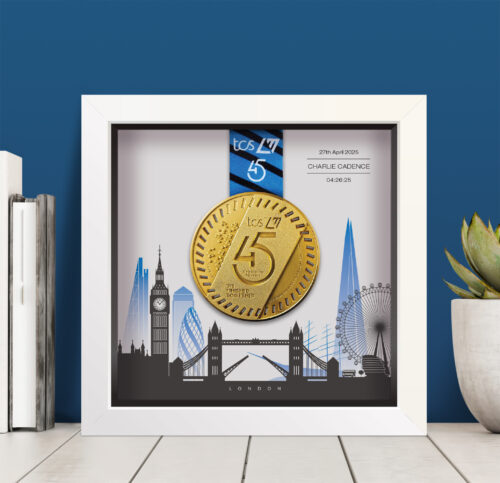 London Marathon medal frame