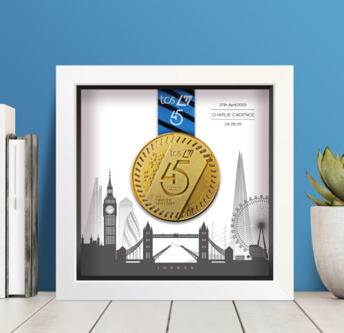 London Marathon medal frame
