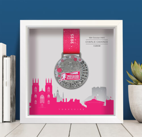 Yorkshire Marathon medal frame