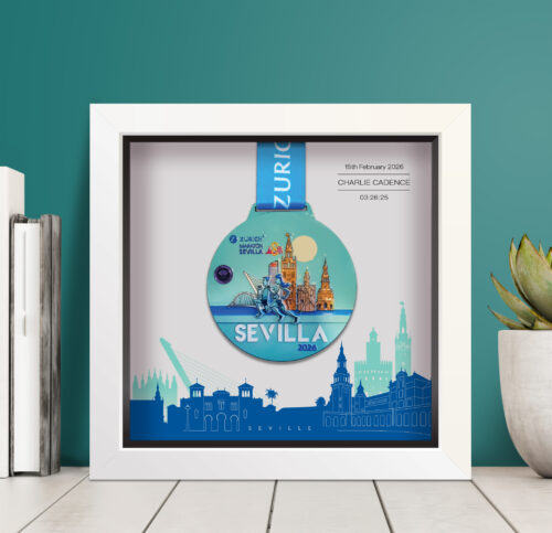 Seville Marathon Personalised Medal Frame