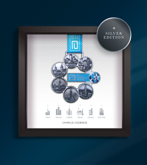 Six Star Majors medal frame Silver edition