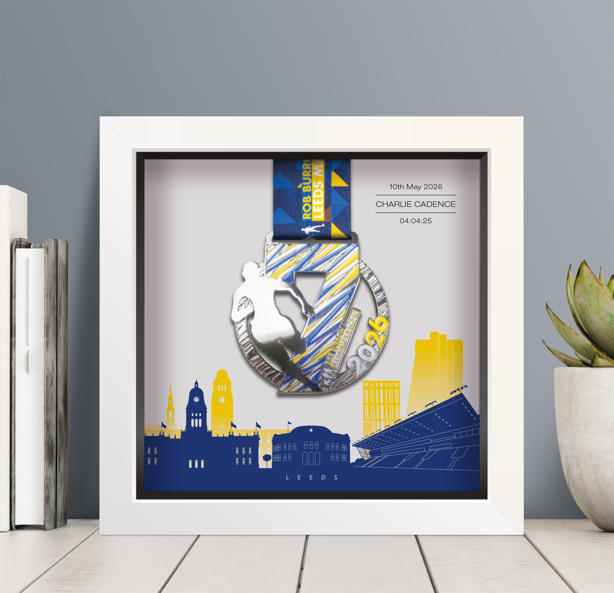 Leeds marathon Medal frame