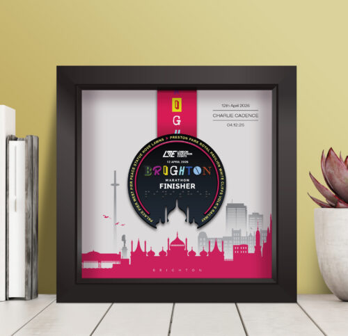 Brighton Marathon medal frame