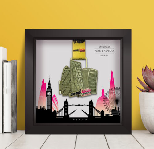 London Landmarks Half Marathon medal frame