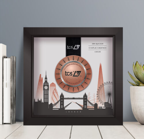 London Marathon medal frame