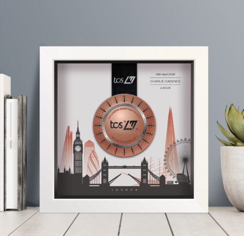 London Marathon medal frame