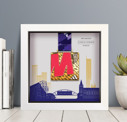 Manchester Marathon medal frame 2026