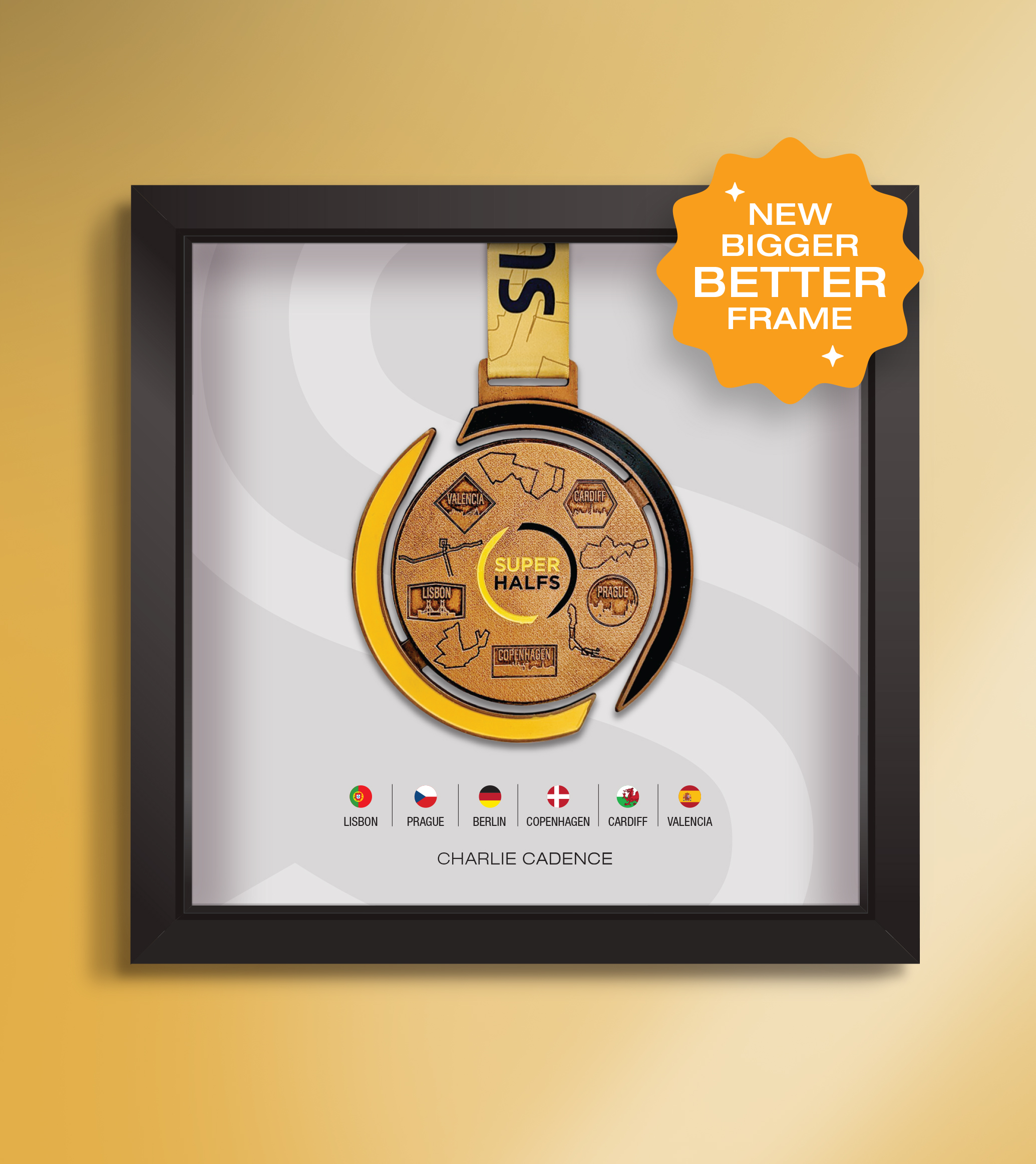 Super Half's Medal Frame