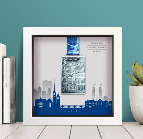 Zurich Marathon medal frame