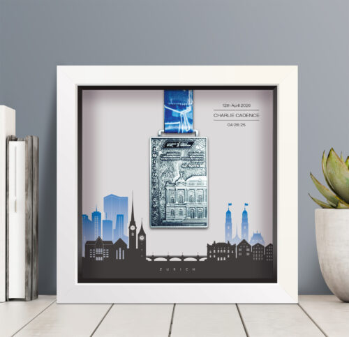 Zurich Marathon medal frame