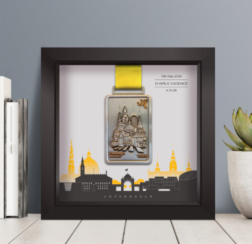 Copenhagen Marathon medal frame