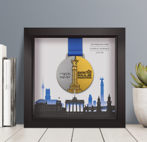 Berlin Marathon personalised medal frame
